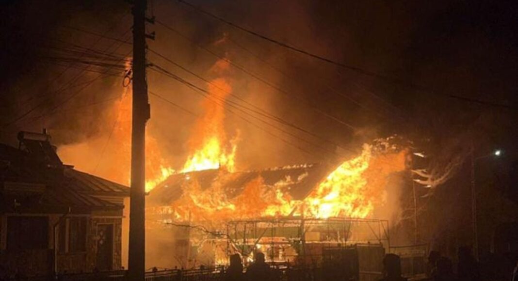 incendiu violent bertea