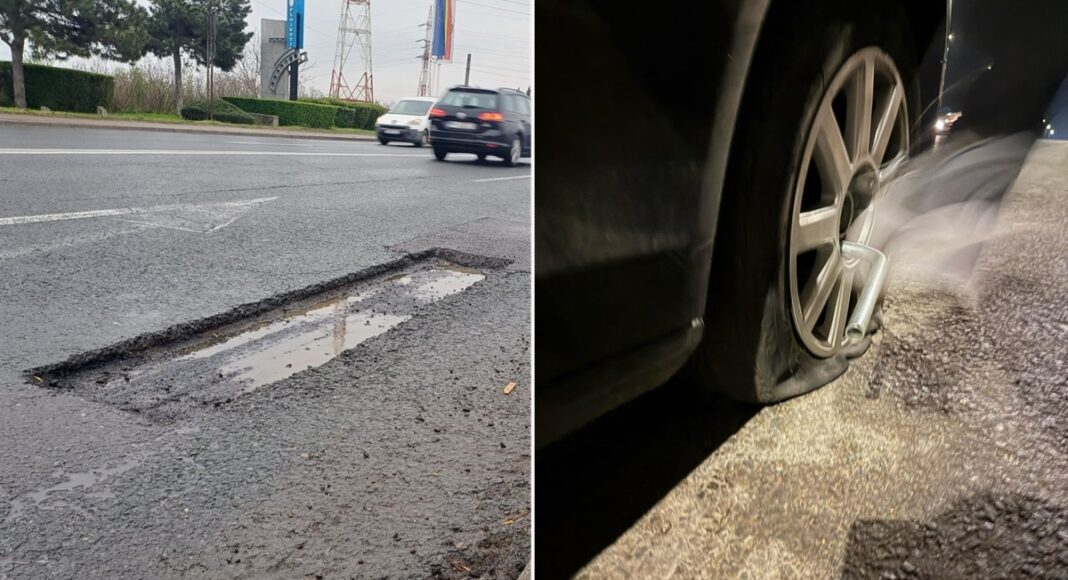 roata distrusa groapa ploiesti