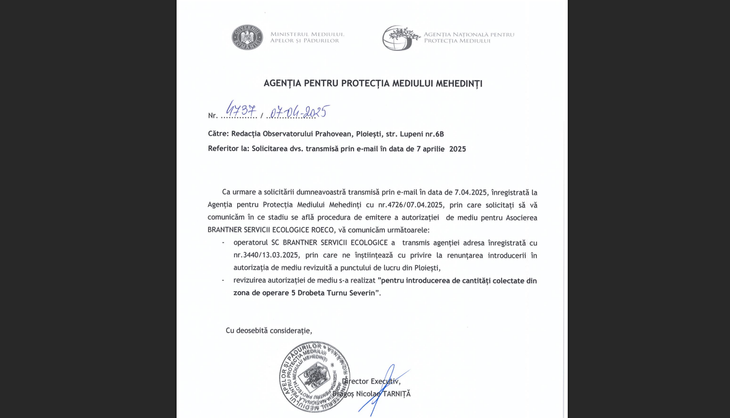 apm mehedinti brantner