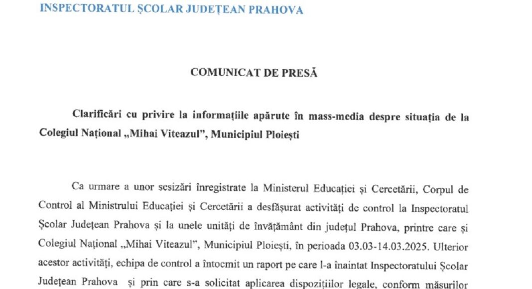 comunicat