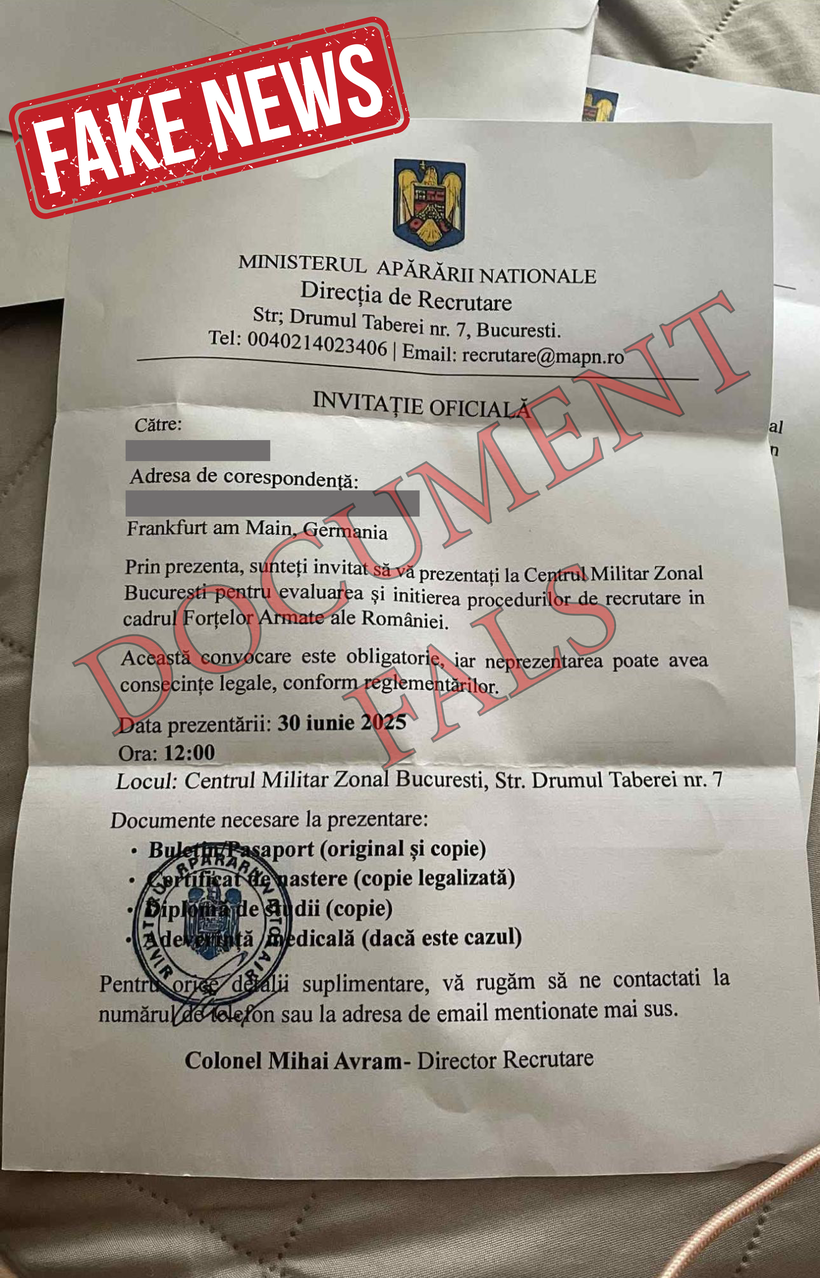 Document fals
