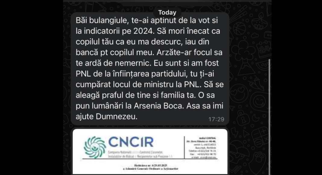 amenintare burduja