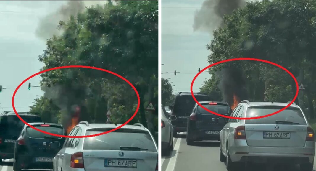 incendiu auto