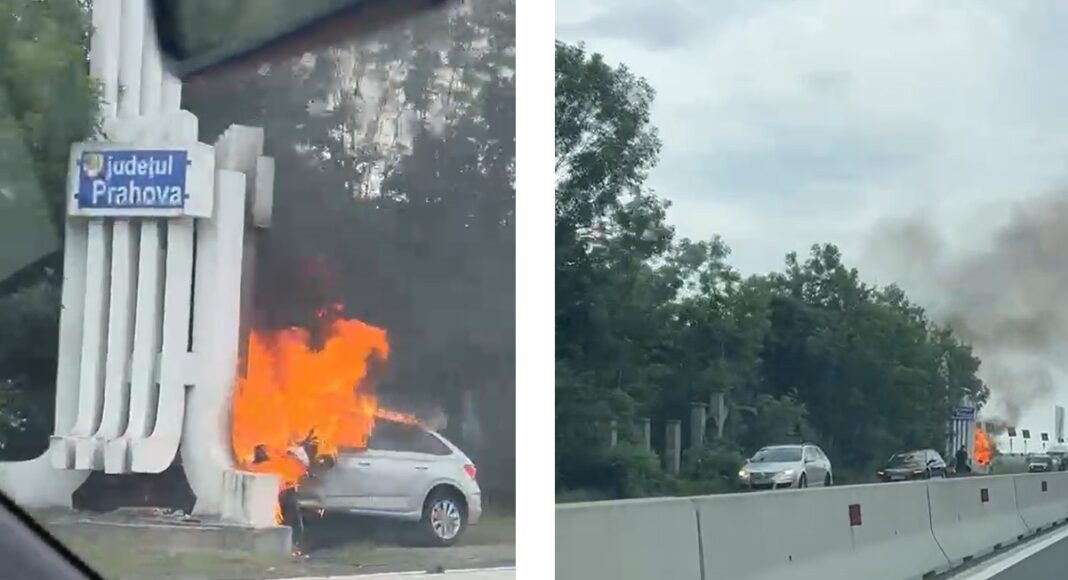 incendiu auto