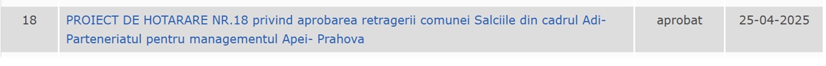 proiect de hotărâre