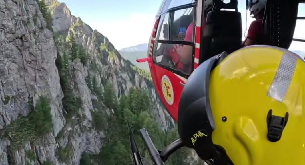 interventie salvamont elicopter