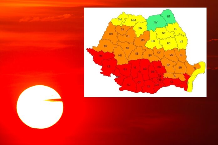 harta romania canicula