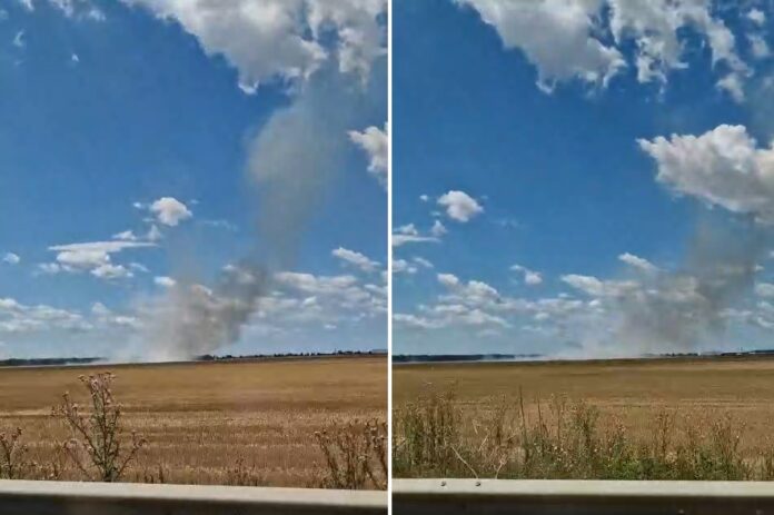 incendiu vegetatie centura de vest