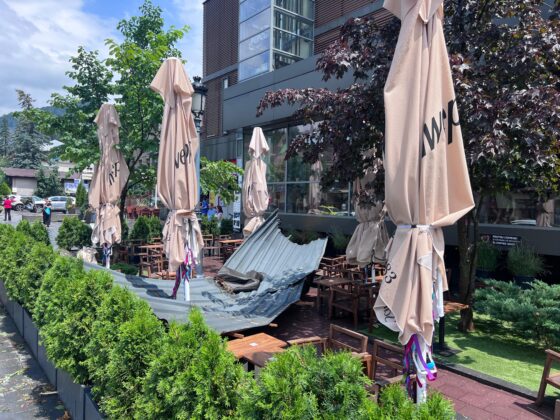 Sinaia devastata de furtuna