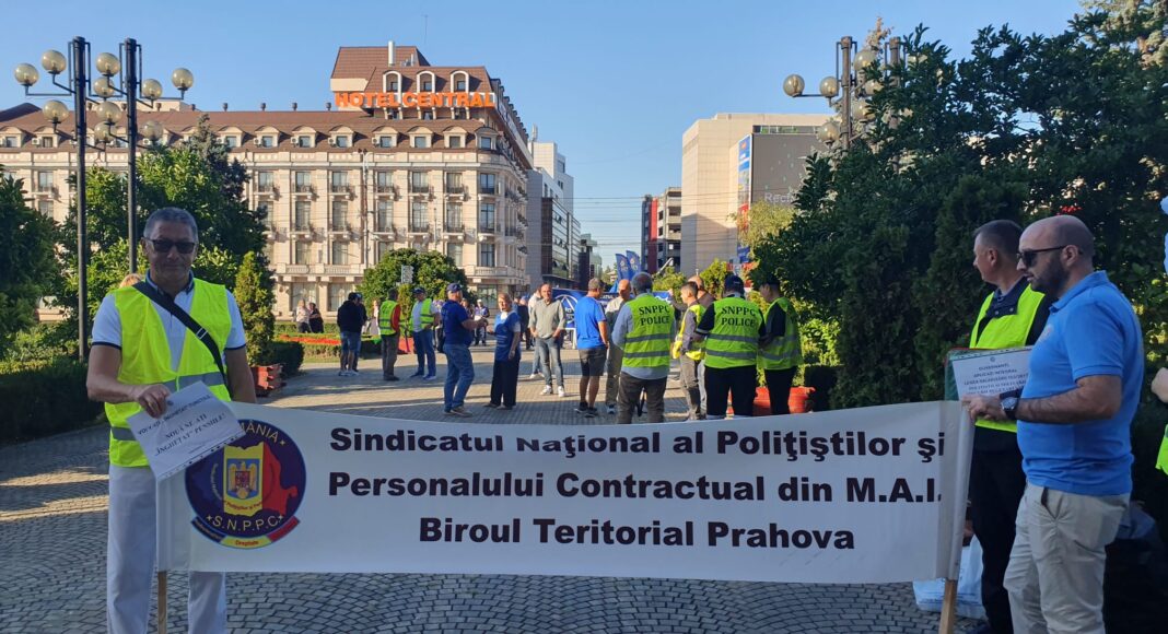 protest sindicalisti prefectura prahova