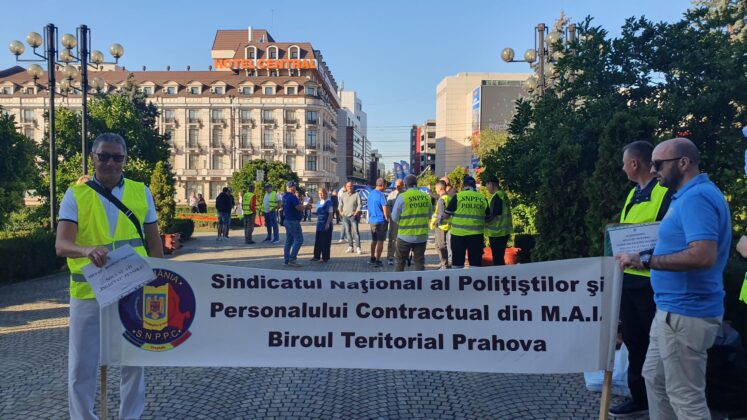 protest sindicalisti prefectura prahova