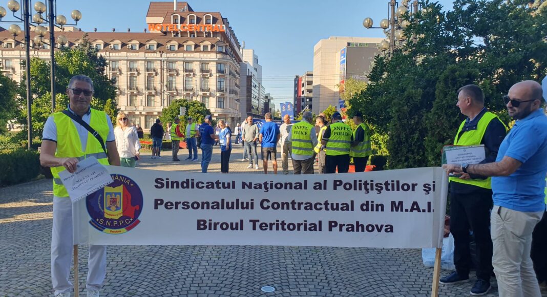 protest sindicalisti prefectura prahova