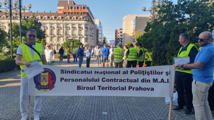 protest sindicalisti prefectura prahova