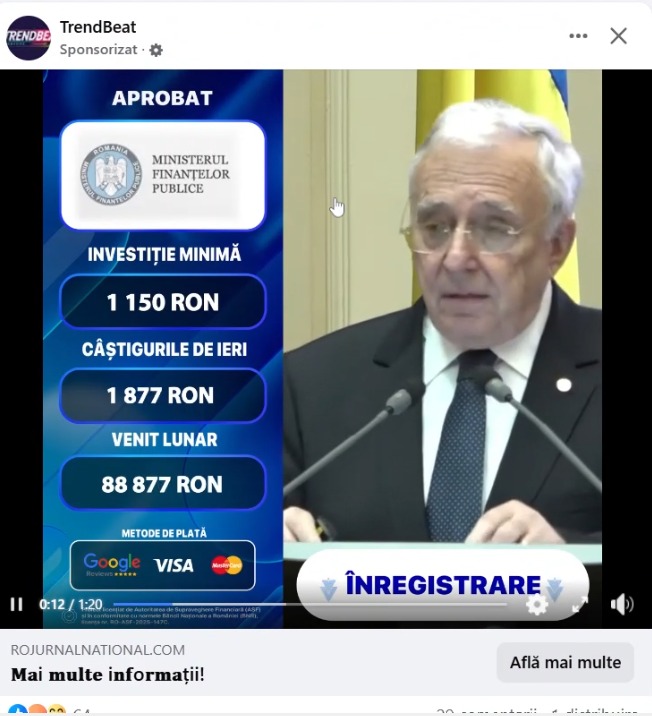 reclama falsa mugur isarescu