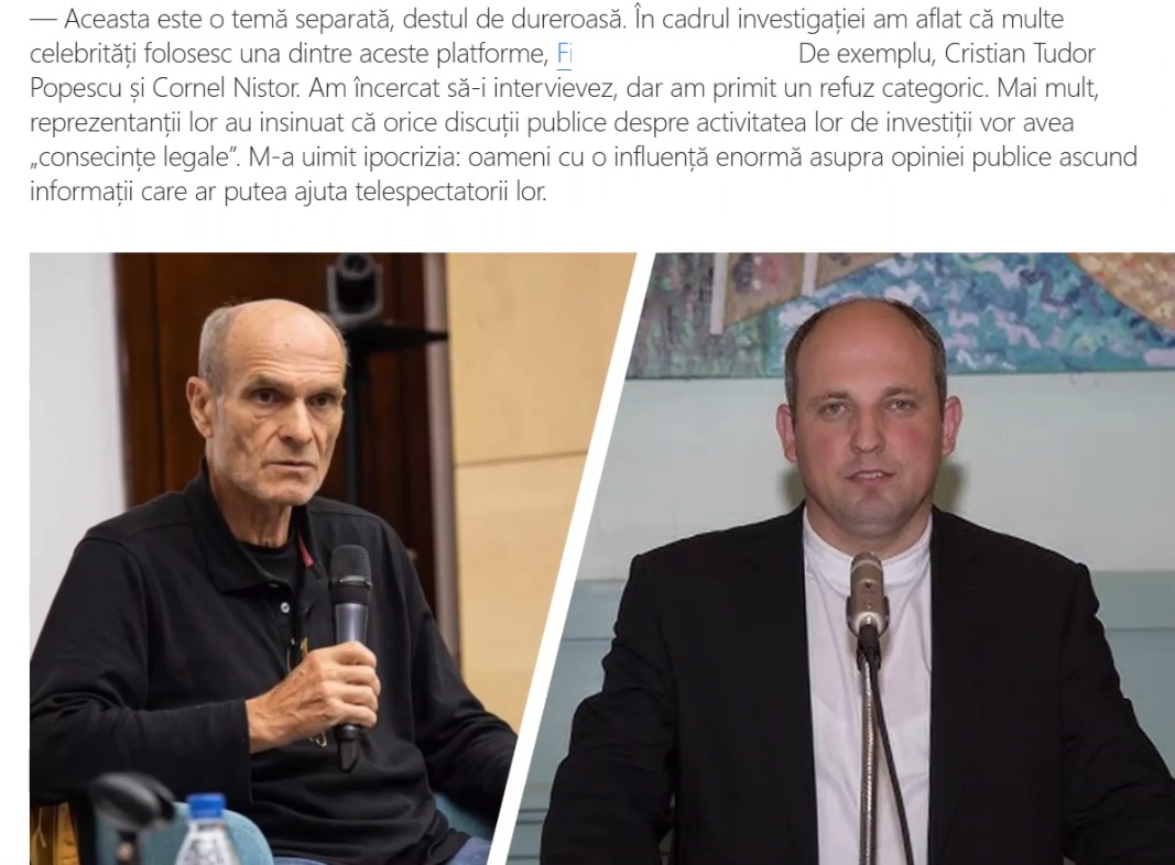 reclama falsa cristian tudor popescu