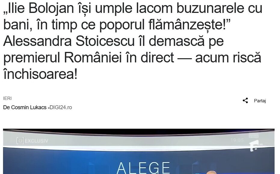 reclama fake bolojan