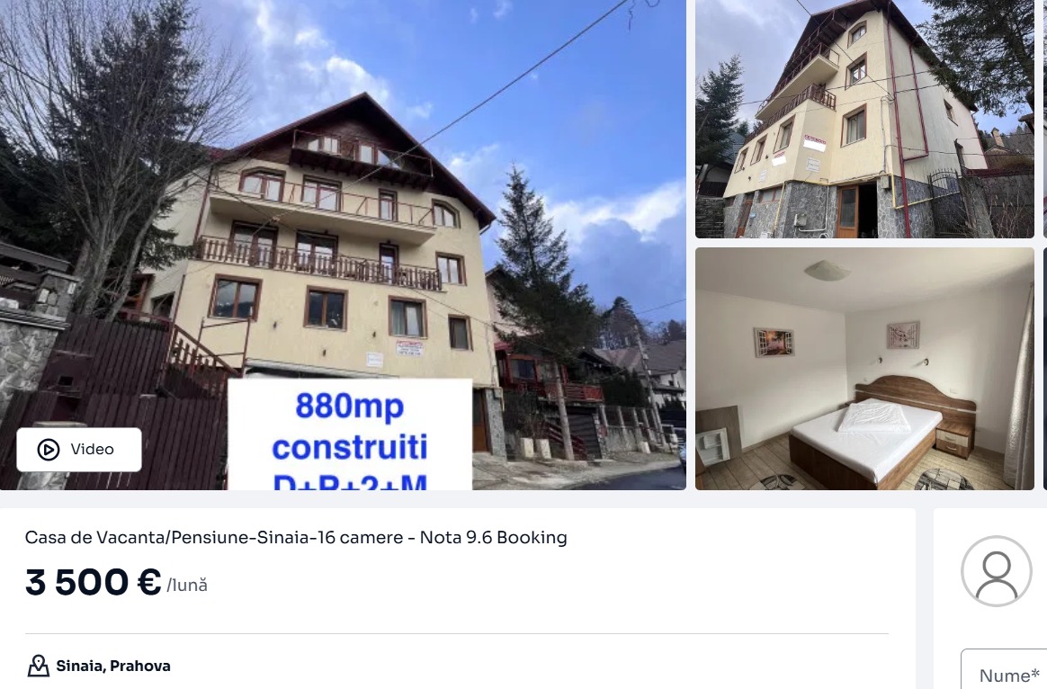vila chirie sinaia olx