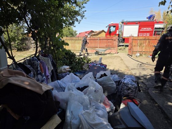 Incendiul a mistuit intraga locuinta