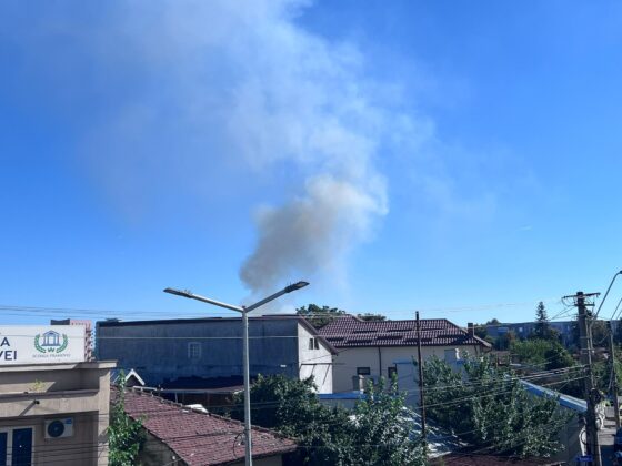 incendiu vegetatie ploiesti degajari fum tanarul muncitor