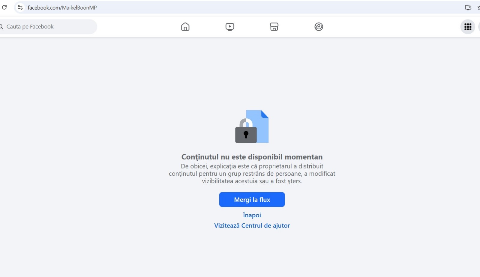 pagina dezactivata