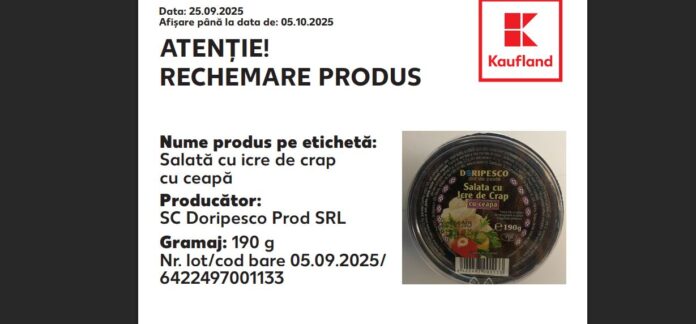 salata icre retrasa kaufland pericol