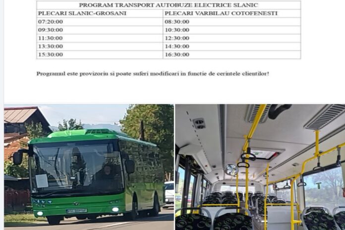 transport calatori slanic