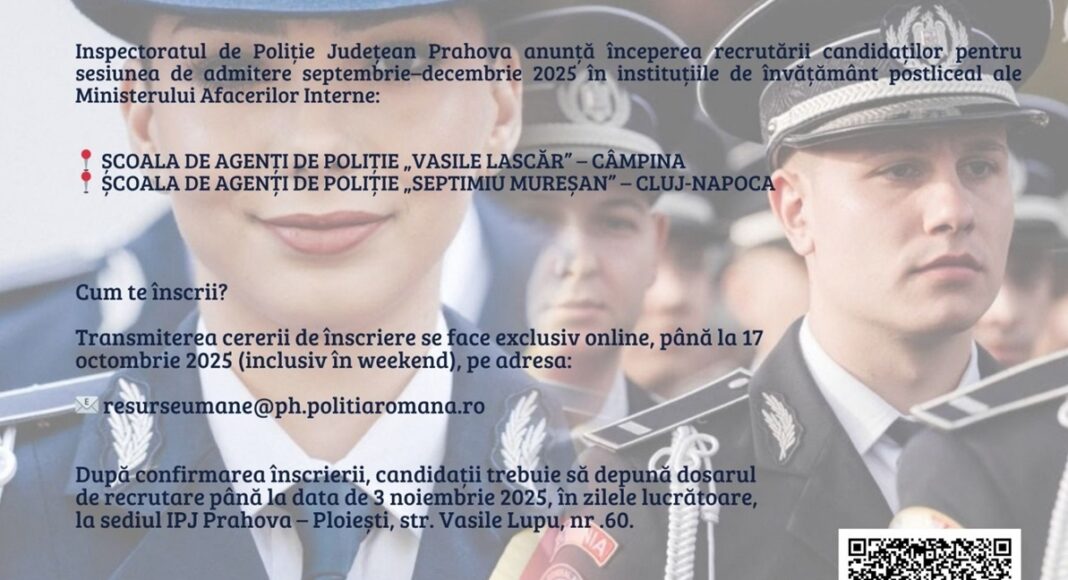 admitere IPJ Prahova