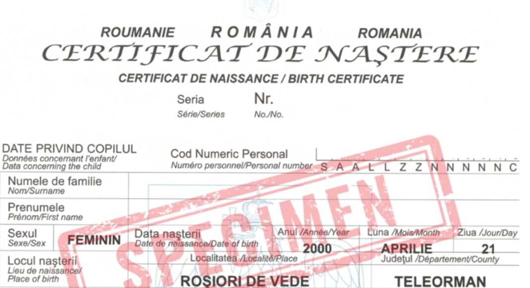 certificat nastere