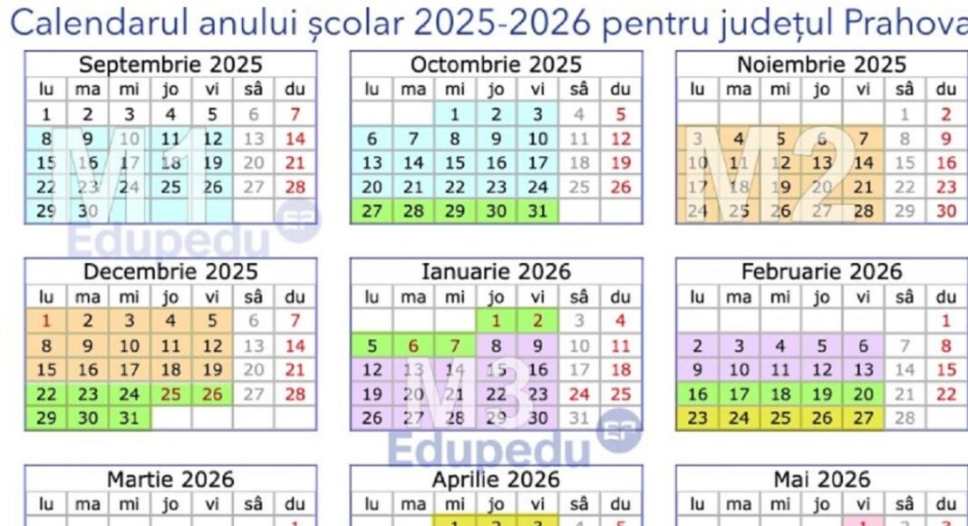calendar an scolar
