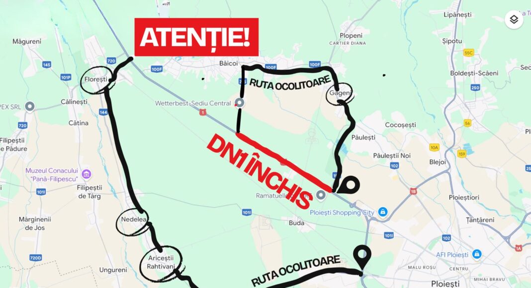 rute ocolitoare dn 1 movila vulpii