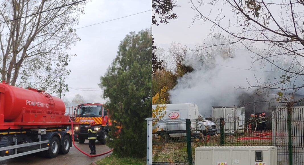 incendiu Albești