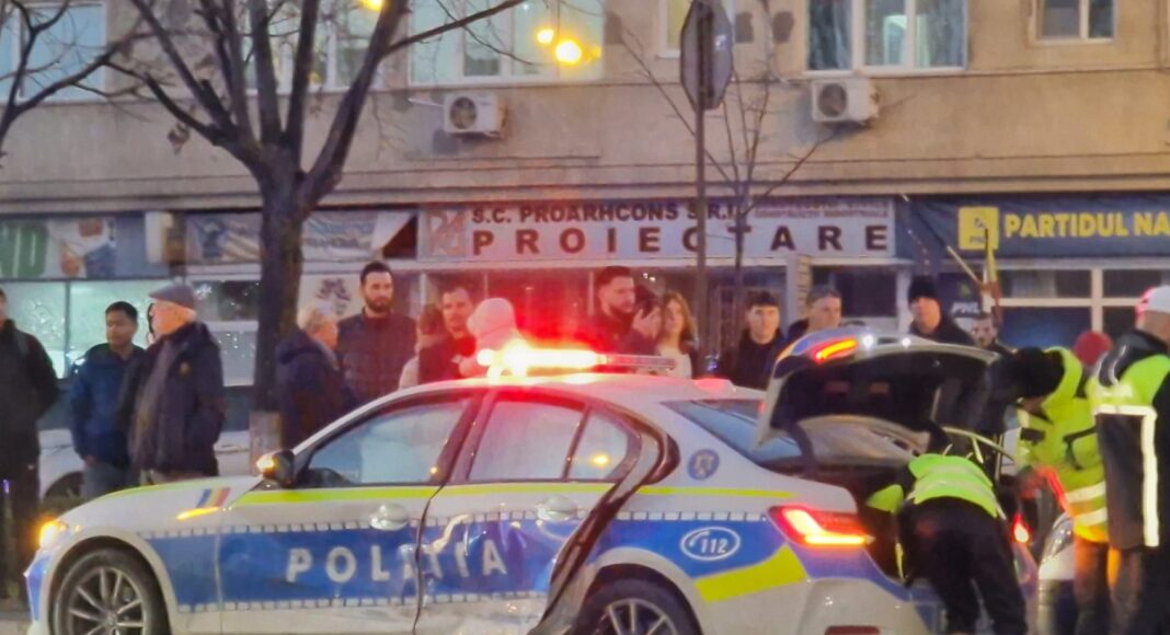 accident masina politie