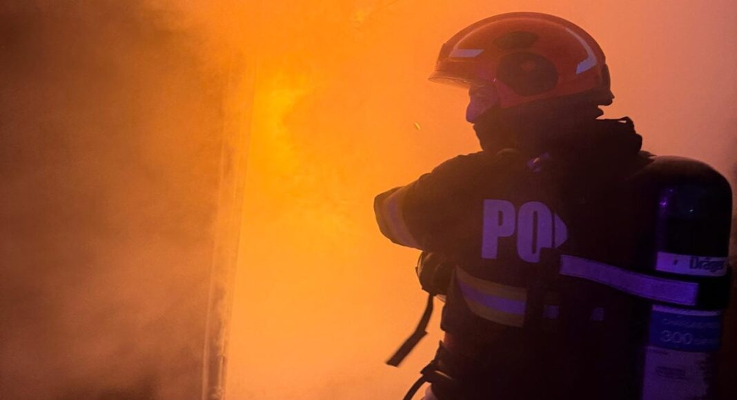 incendiu noaptea