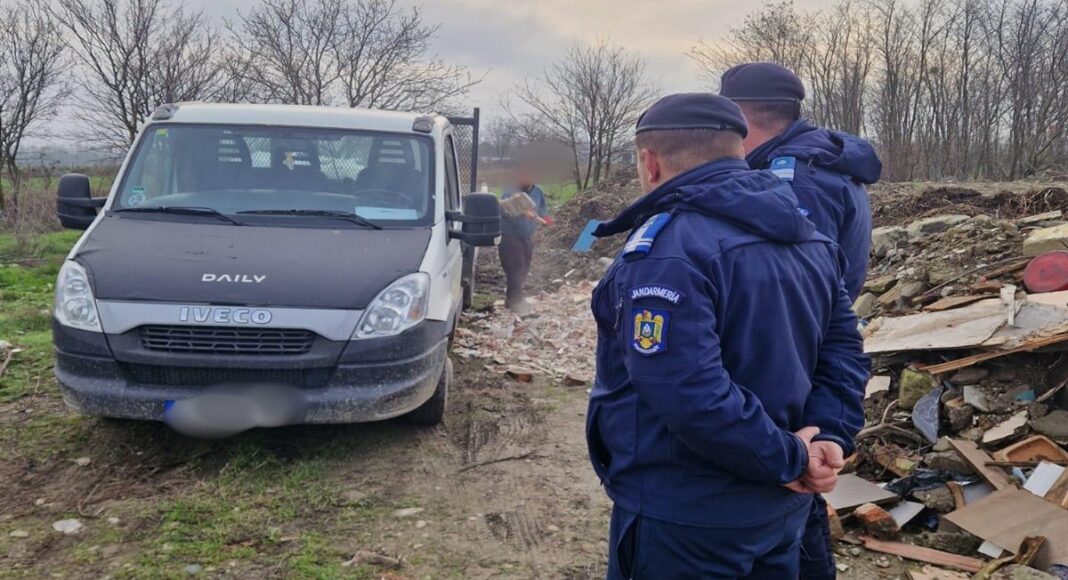 gunoi aruncat ilegal masina confiscata prahova