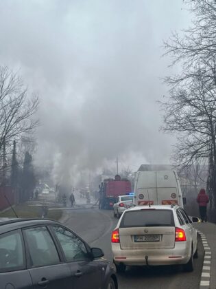 incendiu camion