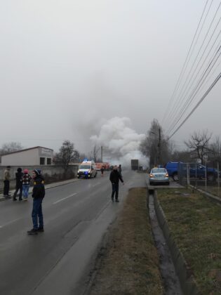 incendiu camion