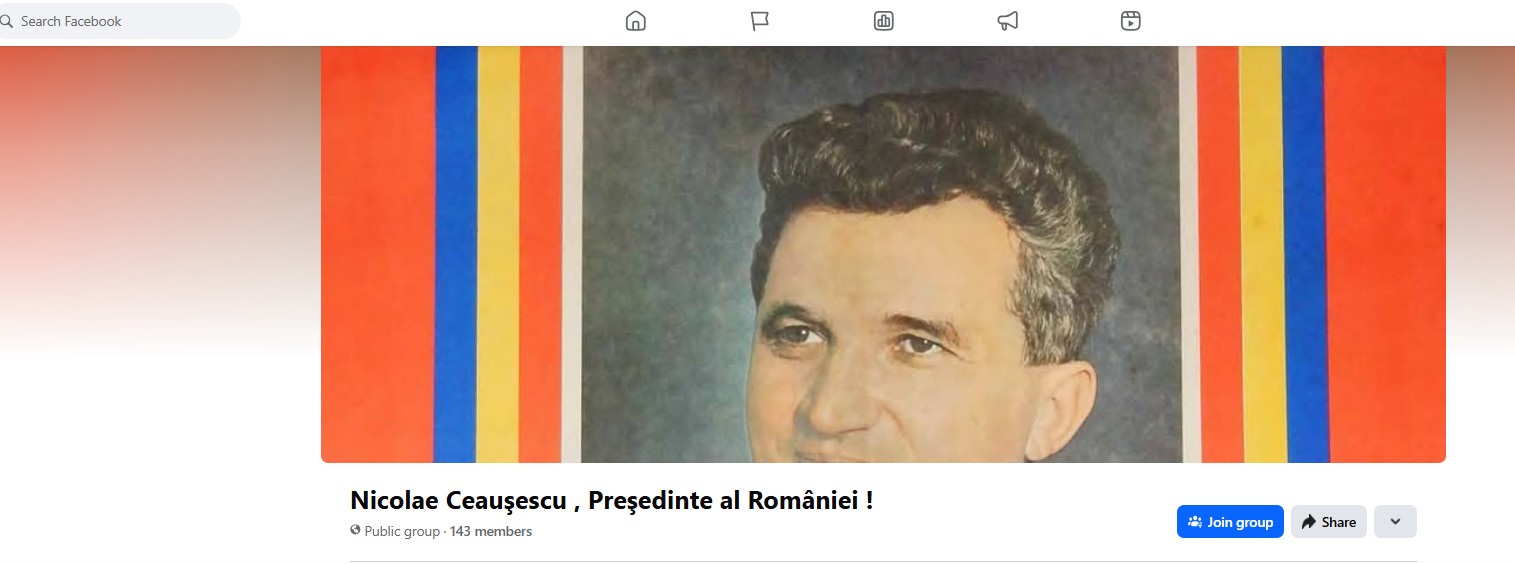 ceausescu pe facebook