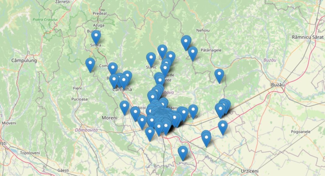 harta raporteaza o groapa