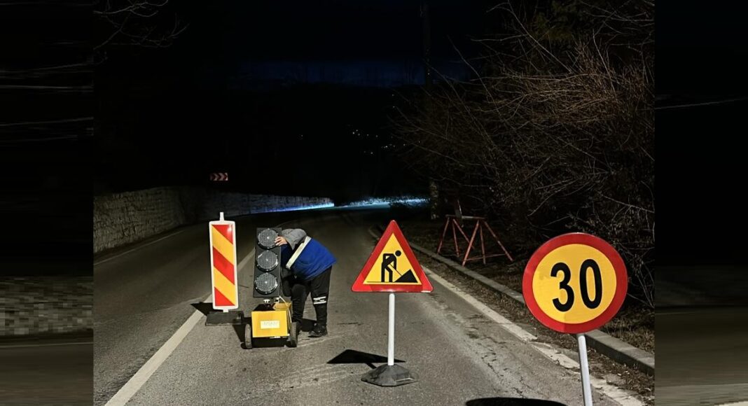 montare semafor temporar
