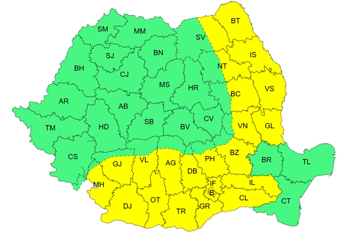 atentionare de ger