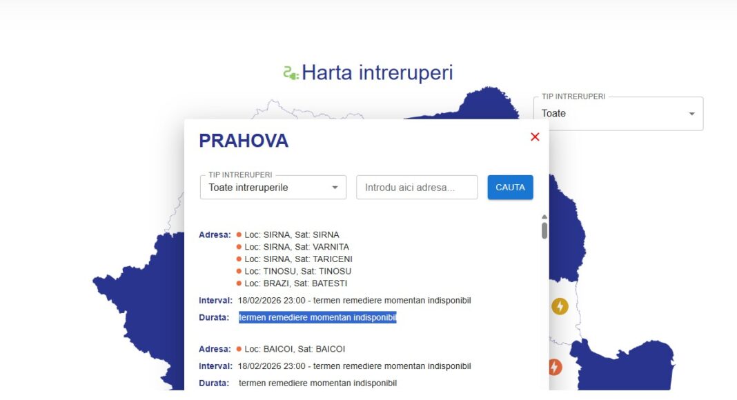 avarii electrica prahova