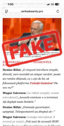 deepfake isarescu