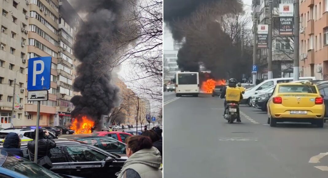 incendiu masini bucuresti