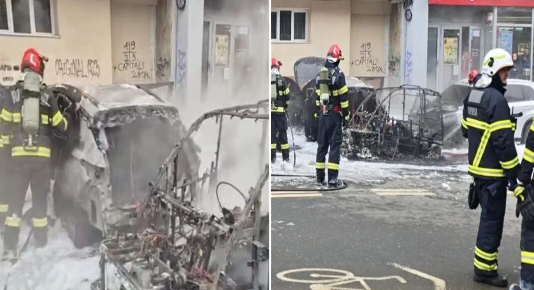 incendiu masina electrica arora s2 bucuresti