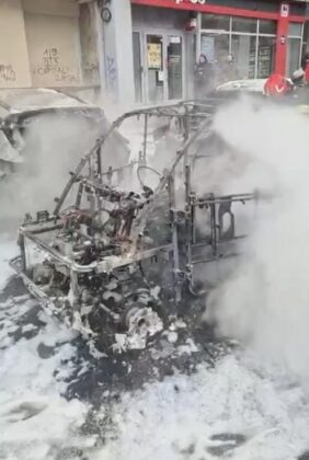 masina electrica incendiu bucuresti