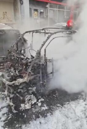 masina electrica incendiu bucuresti