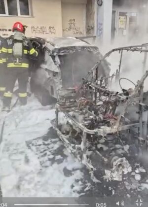 masina electrica incendiu bucuresti
