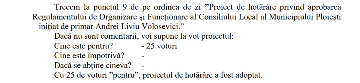 proces verbal