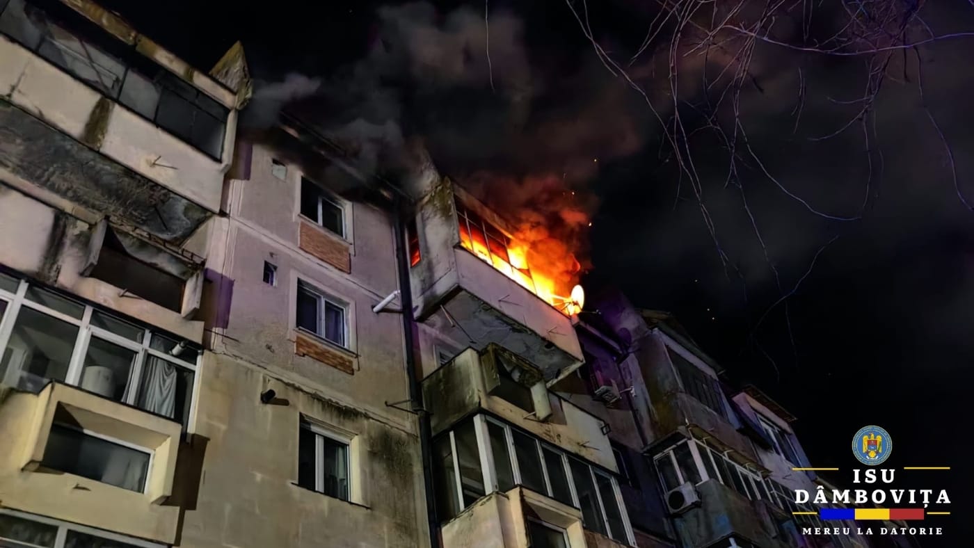 incendiu bloc