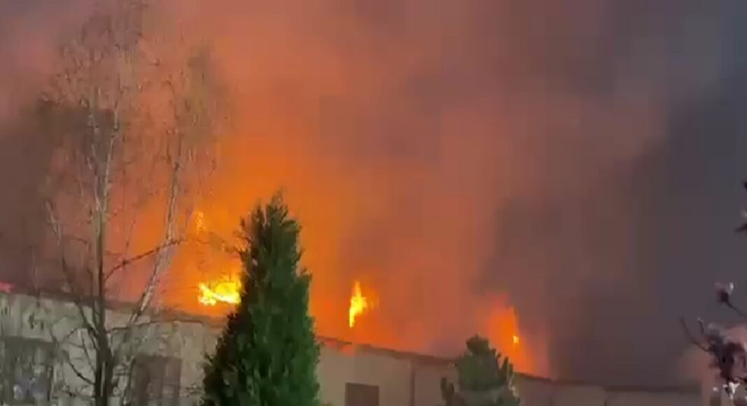 incendiu manastire